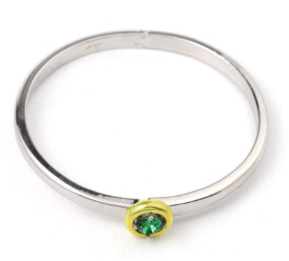 Chromatic Color Update 2.0 Round Stone Hinged Bangle