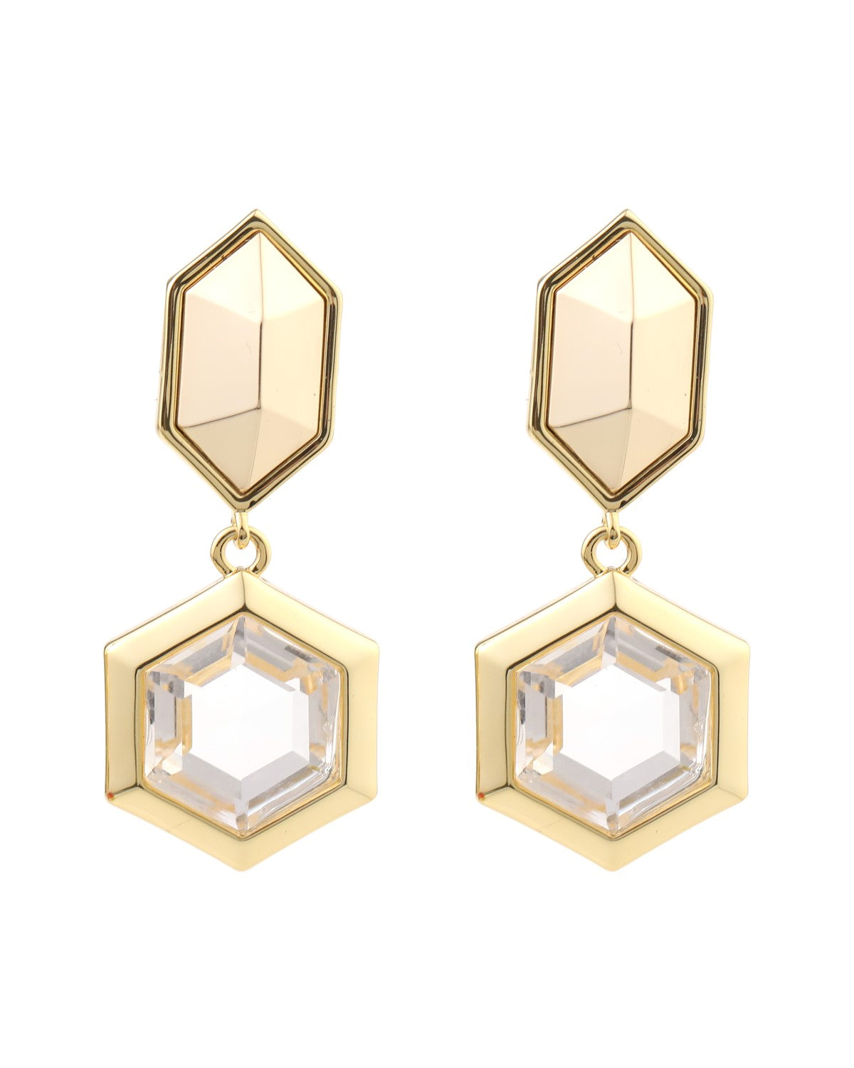 Good Angles Drop Double Stone Earrings