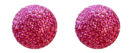 Color Wheel Ombre Round Pave Stud