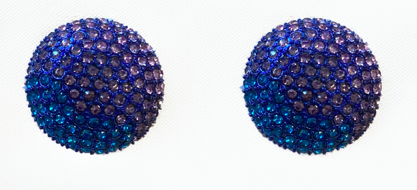 Color Wheel Ombre Round Pave Stud